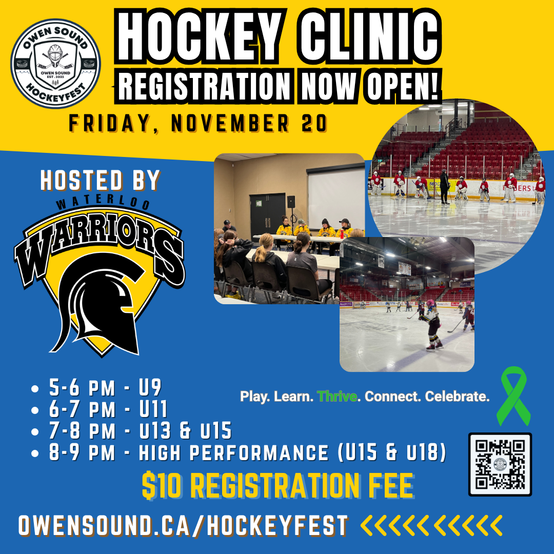 Event image On Ice Clinics hosted by The Waterloo Warriors Women's Hockey Team