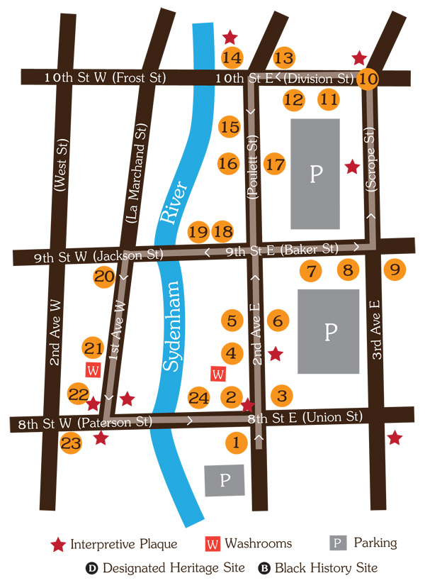 downtown tour map